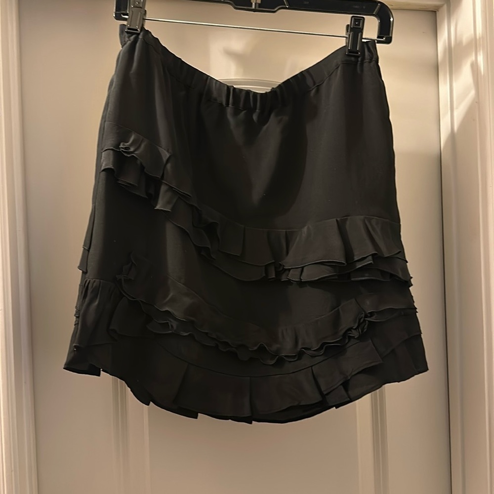 Silk Black Skirt